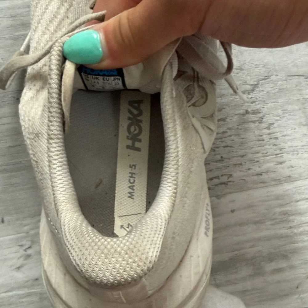 Hoka Women's Athletic Running Shoes in Light Beige